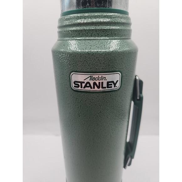 Stanley Aladdin A944DH Stainless Steel Thermos One Quart USA Green Vintage - Picture 5 of 11